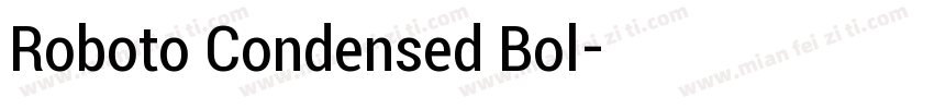 Roboto Condensed Bol字体转换